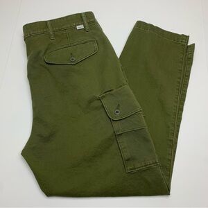 Levi's XX Cargo Pants Green Twill Tapered Leg Utility Y2k Mens Size 38